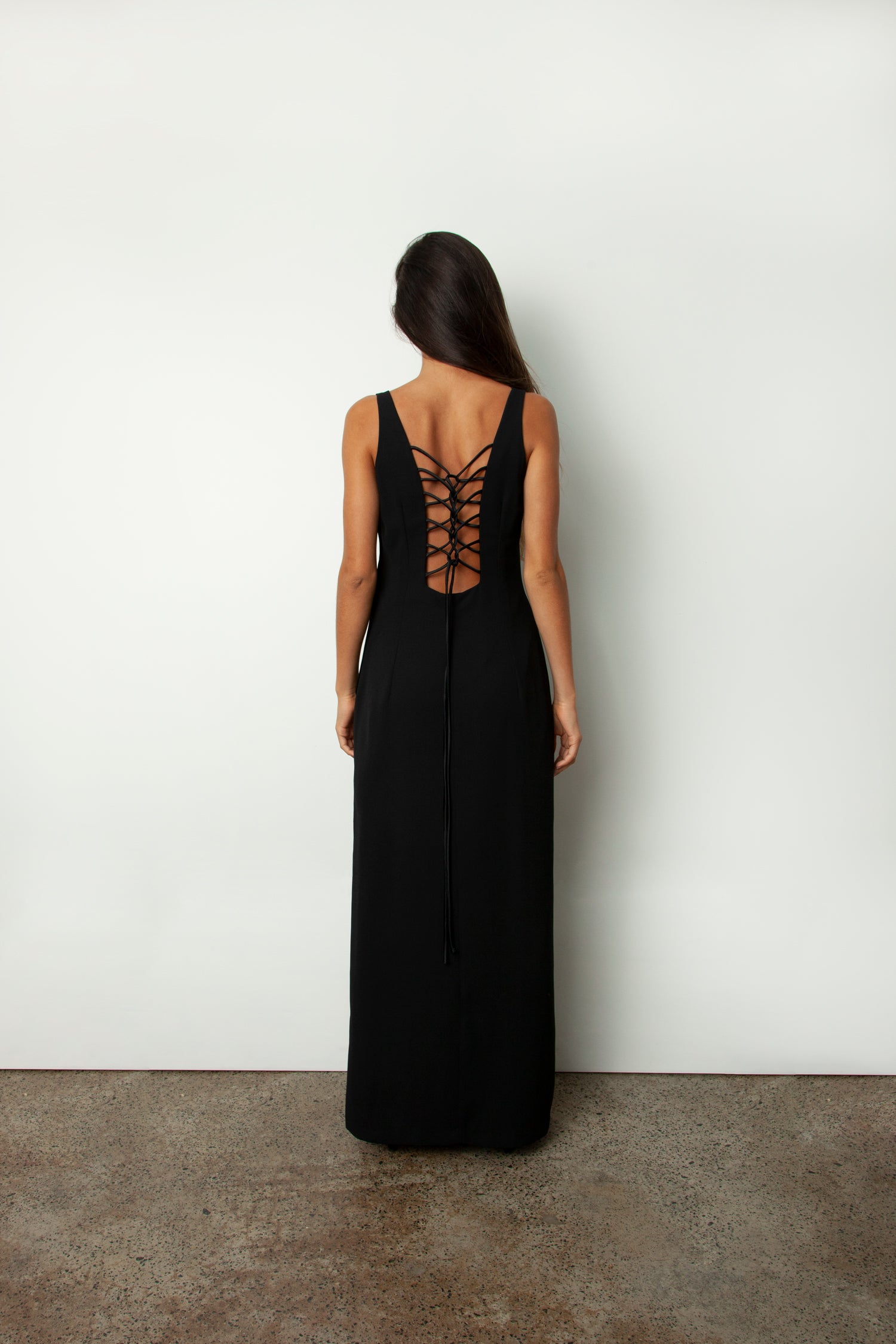 ROULEAU BACK DRESS