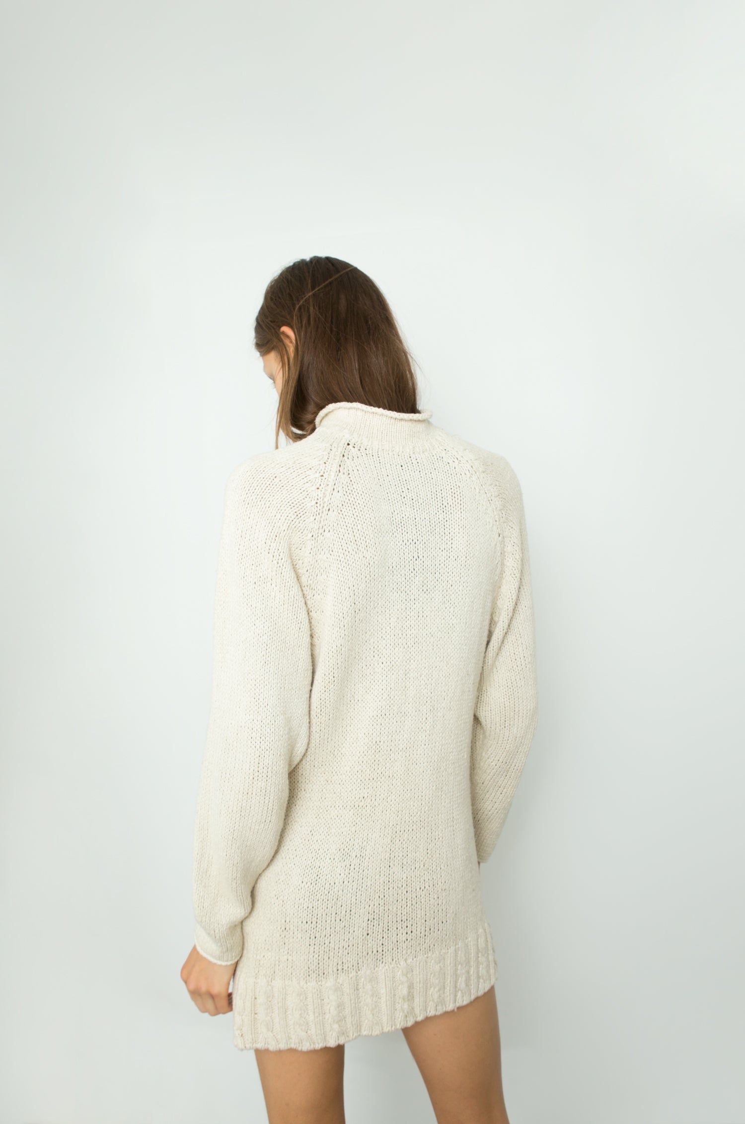 SILK CABLE KNIT TUNIC