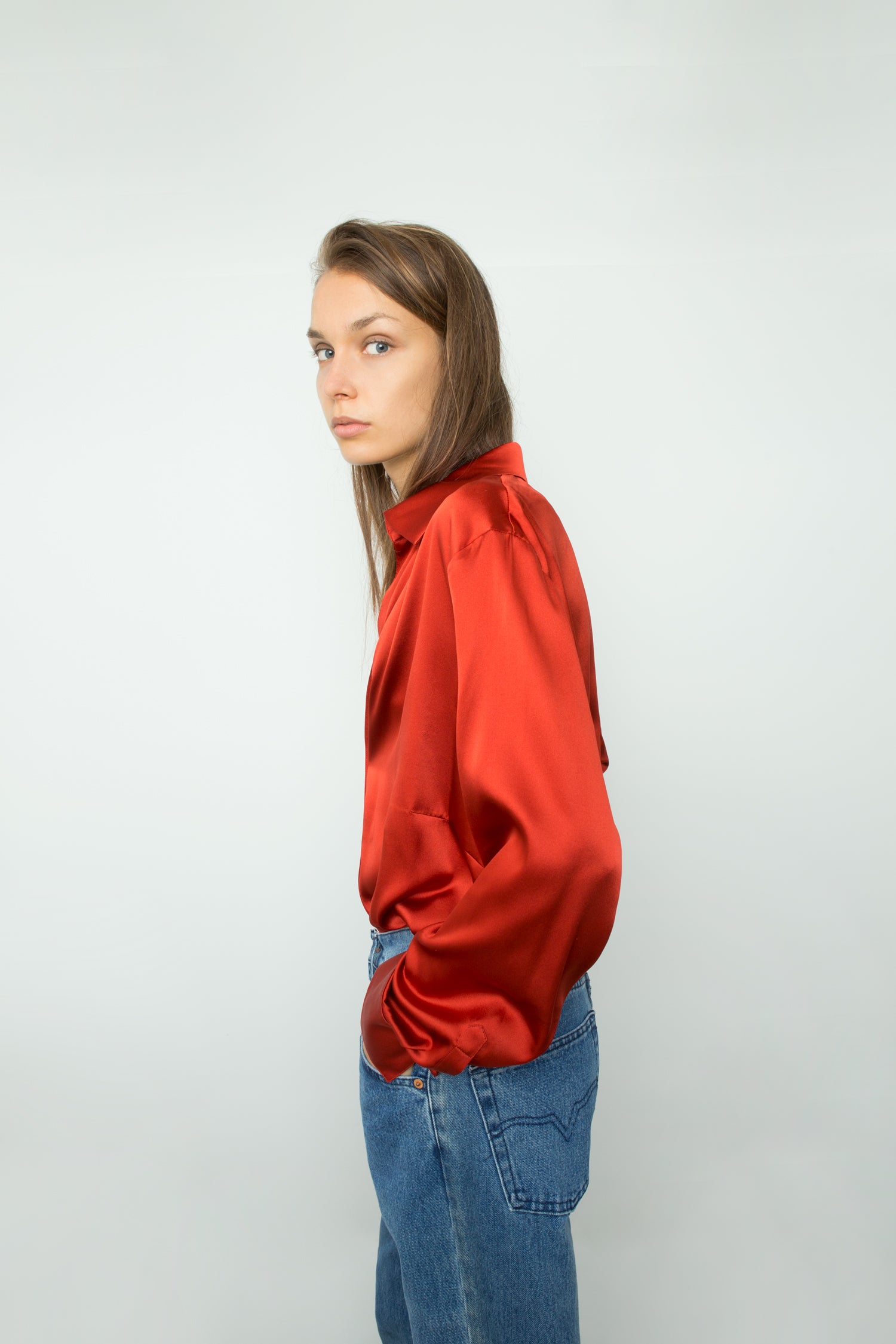 OVERSIZED SILK SHIRT