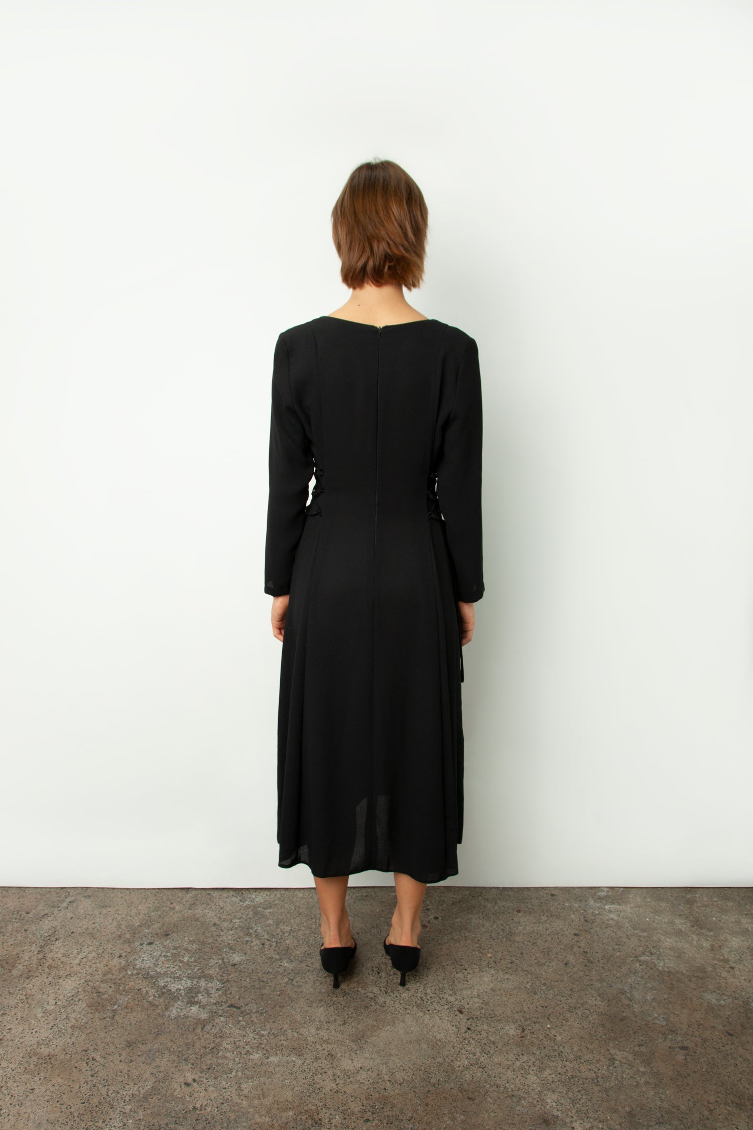 LACED MIDI DRESS