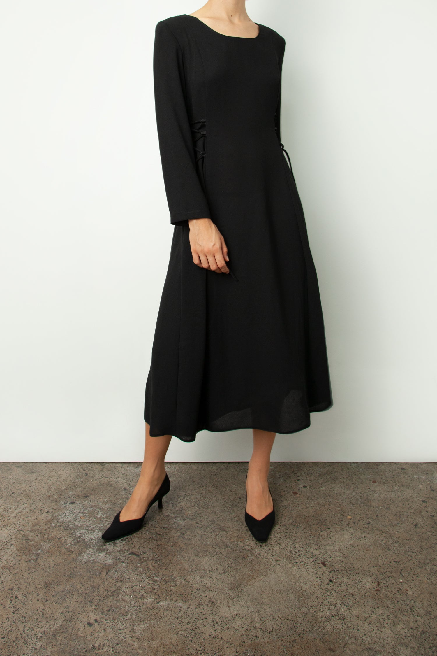 LACED MIDI DRESS