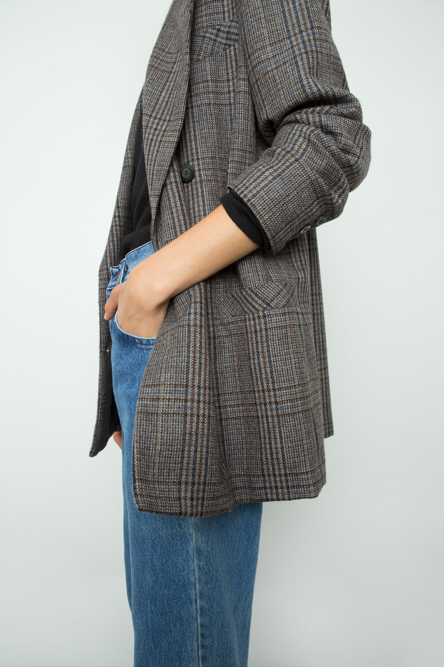 DOUBLE BREASTED WOOL BLAZER