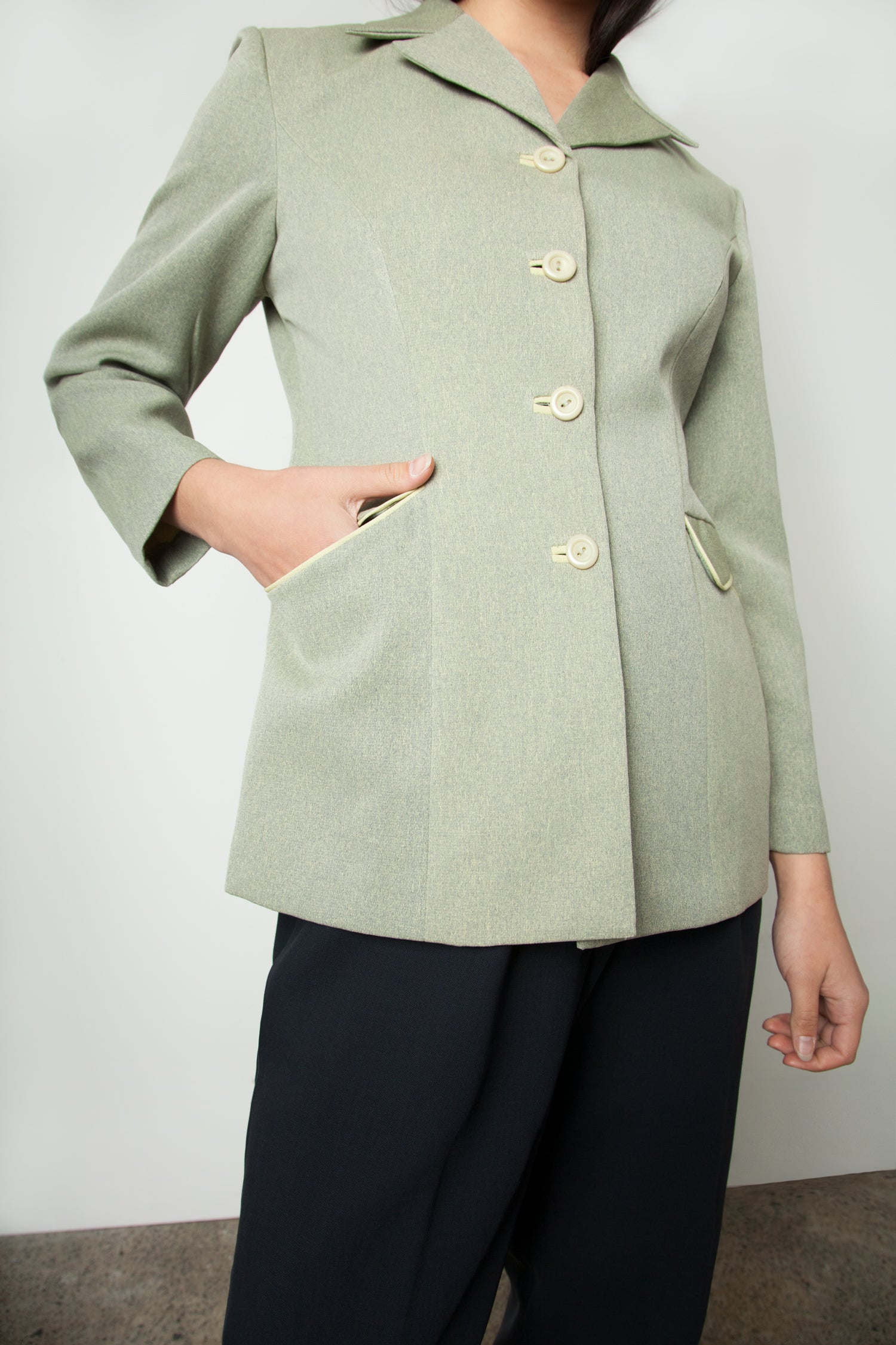 MATTE SATIN BLAZER