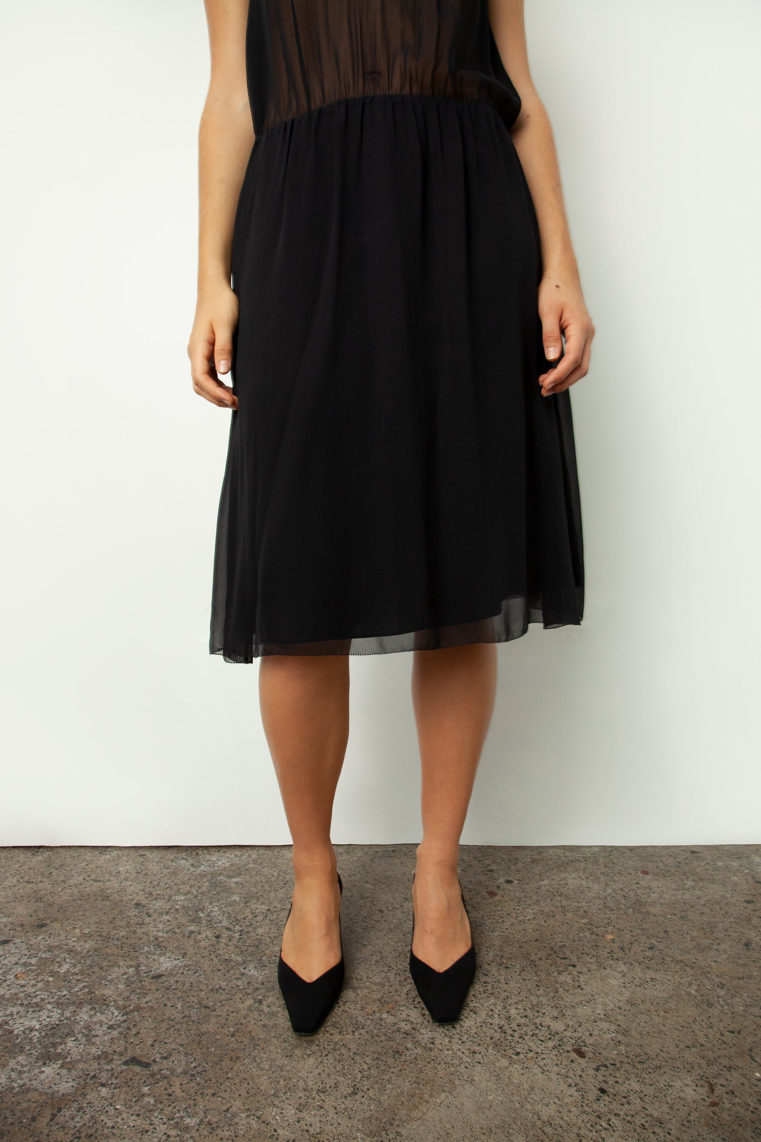 SILK CHIFFON DRESS