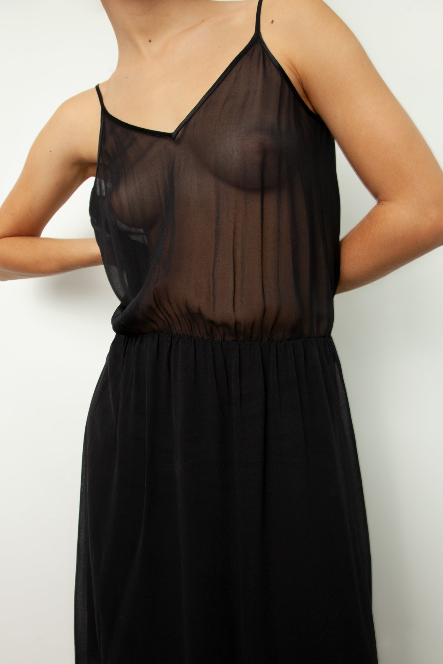 SILK CHIFFON DRESS