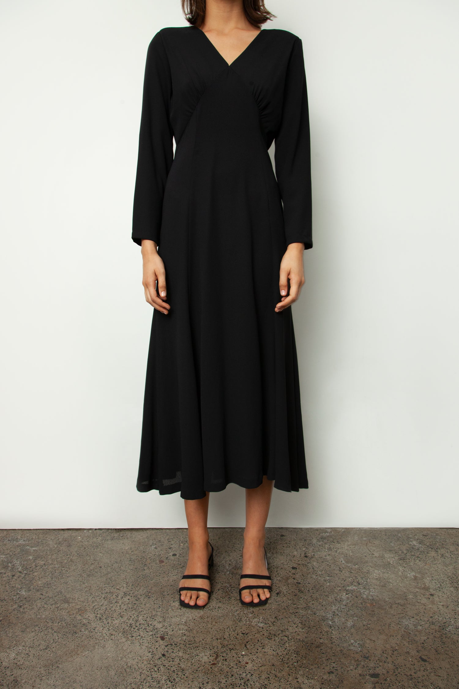 EMPIRE MIDI DRESS
