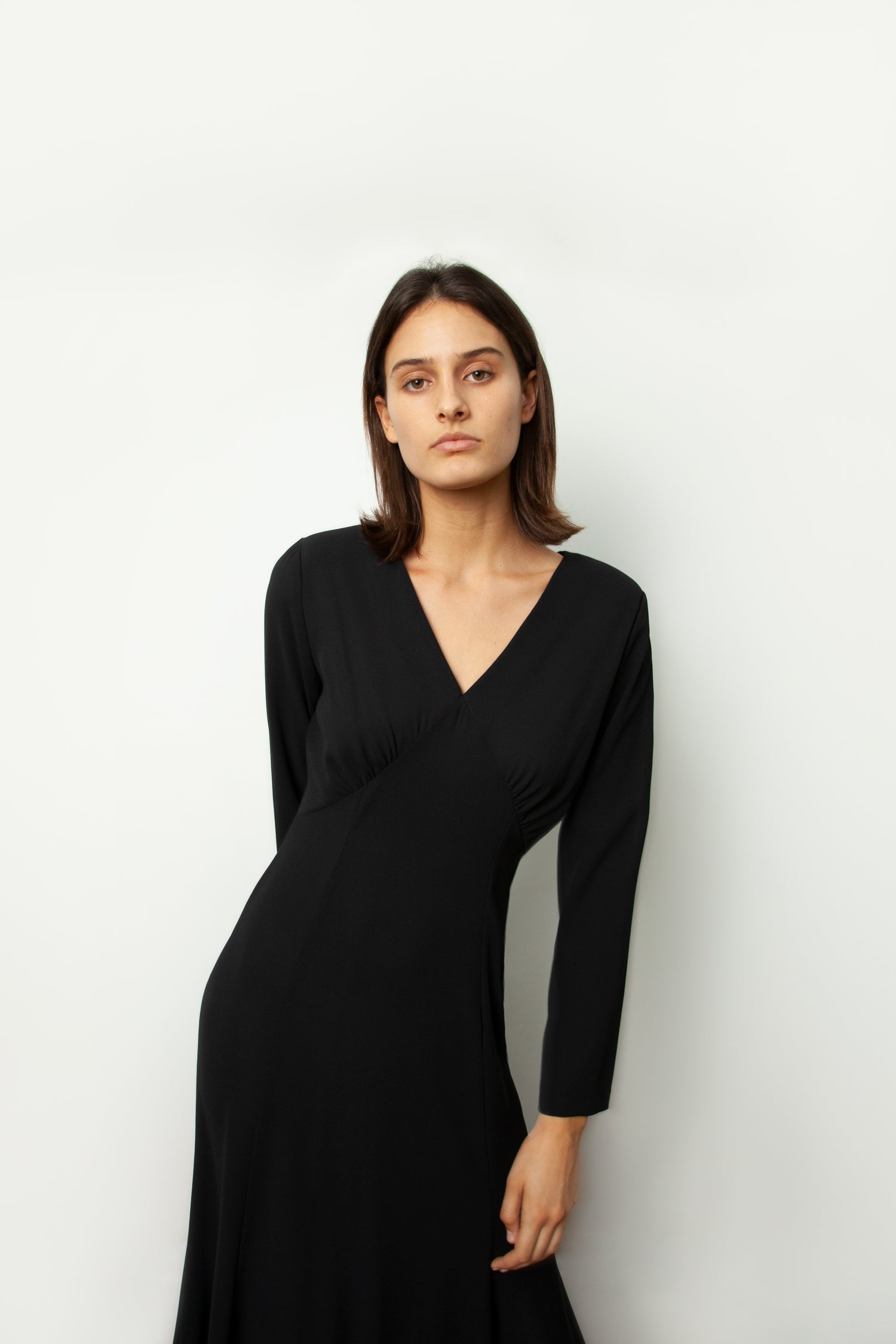 EMPIRE MIDI DRESS