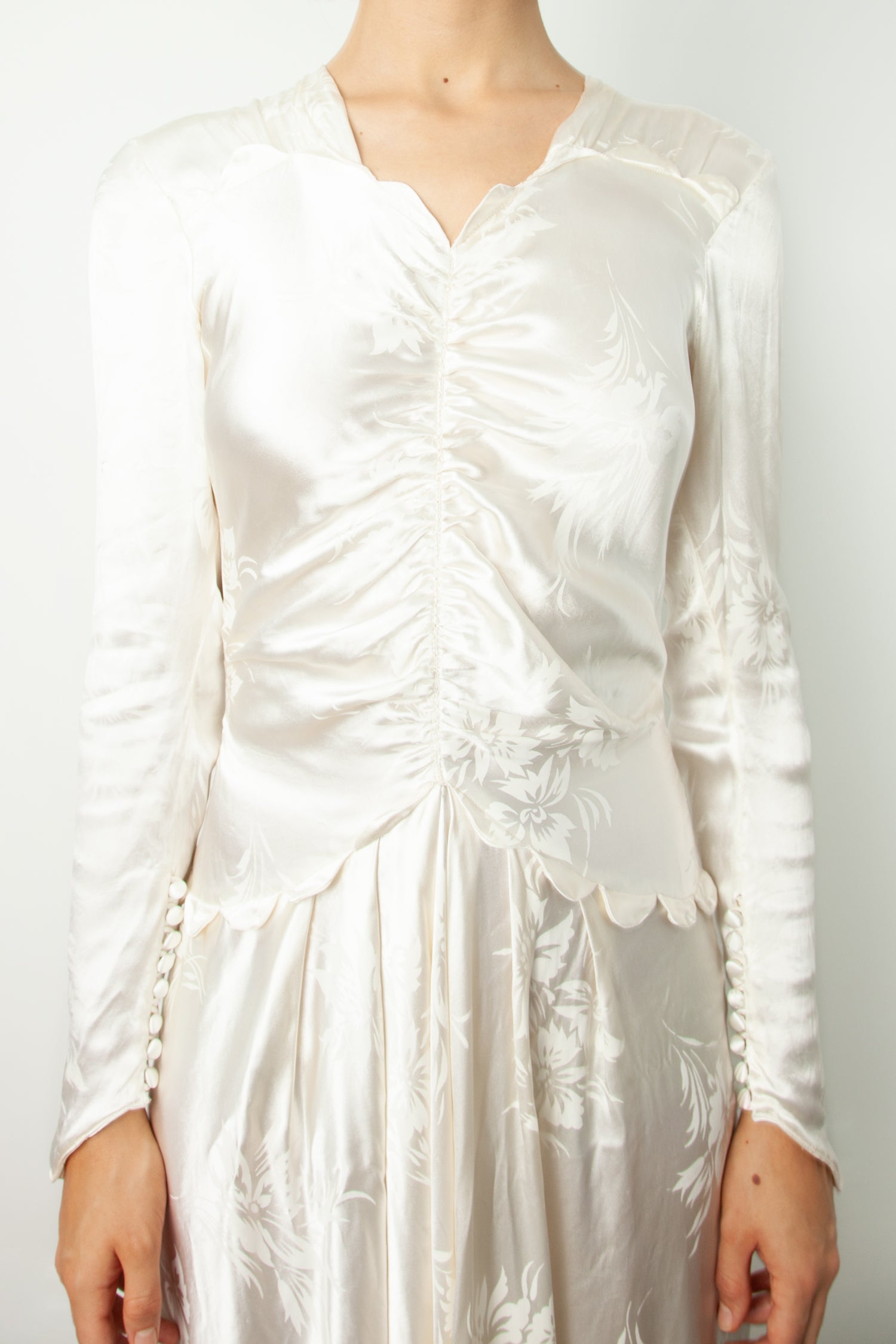1930s WEDDING GOWN