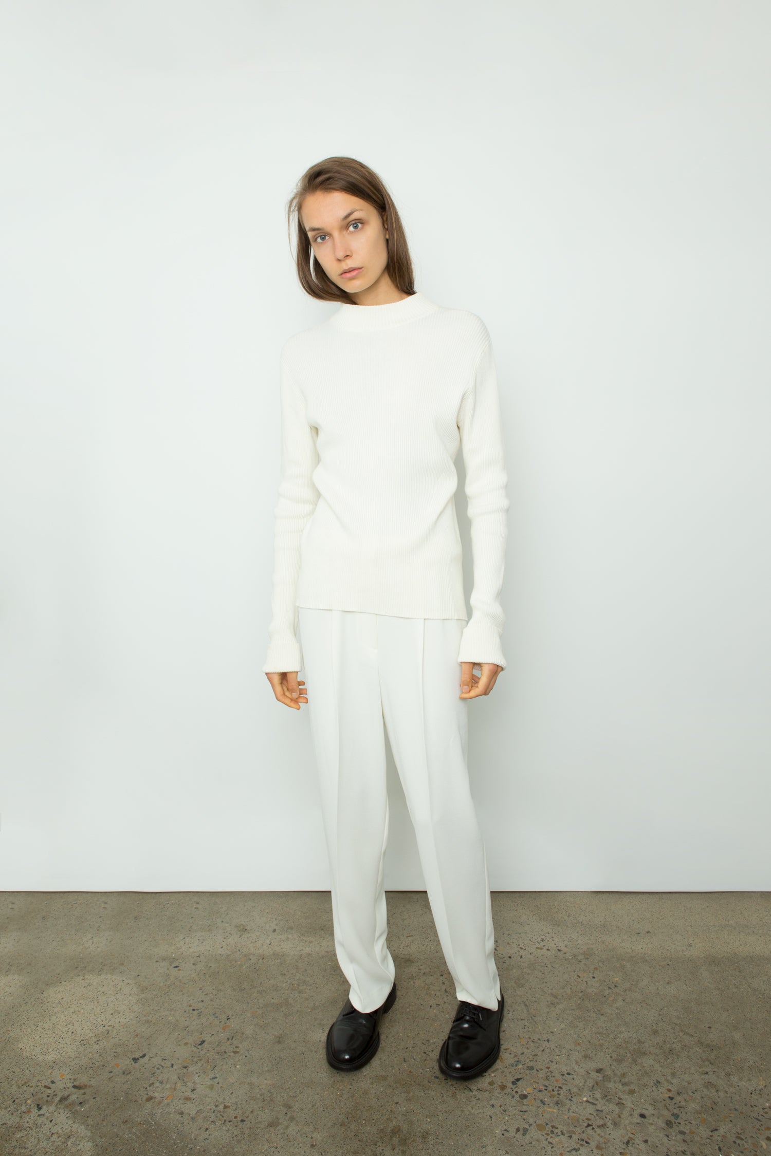 RIB KNIT WITH EXTRA LONG SLEEVES