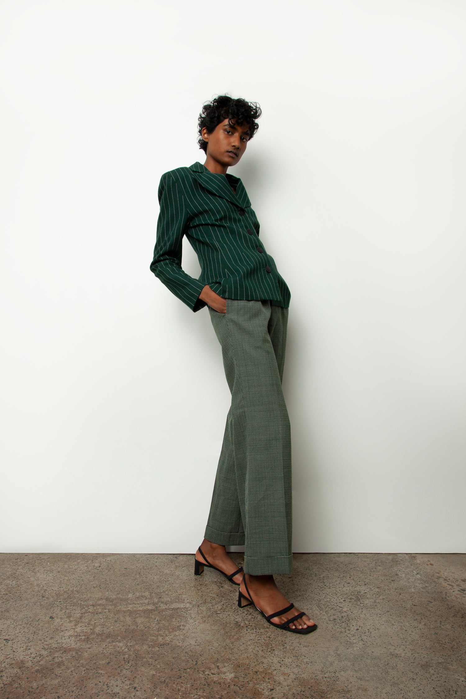 BOTTLE GREEN BLAZER