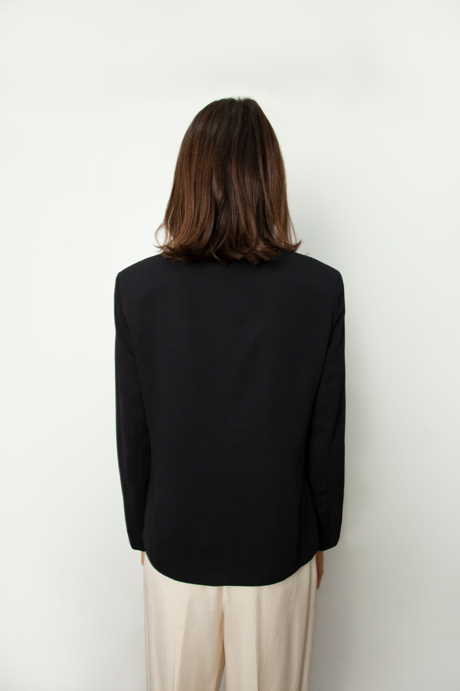 COVERED BUTTON BLAZER
