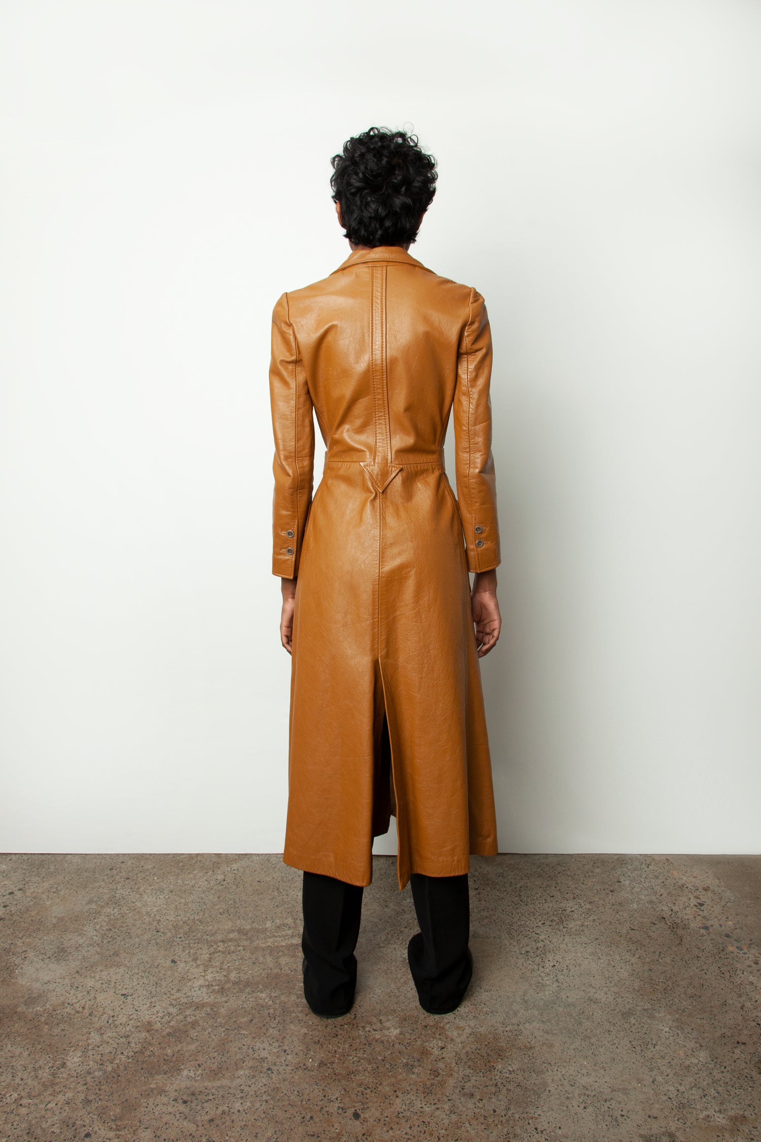 MERIVALE LEATHER COAT