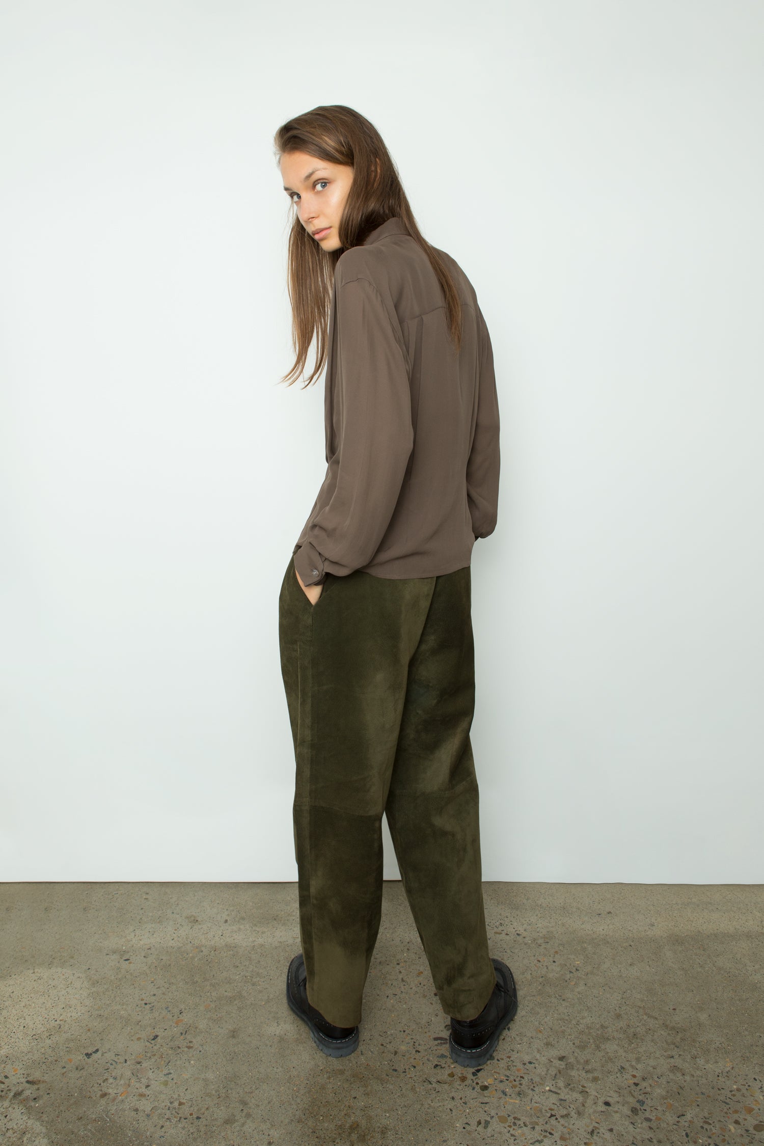 HERMES SUEDE PANT
