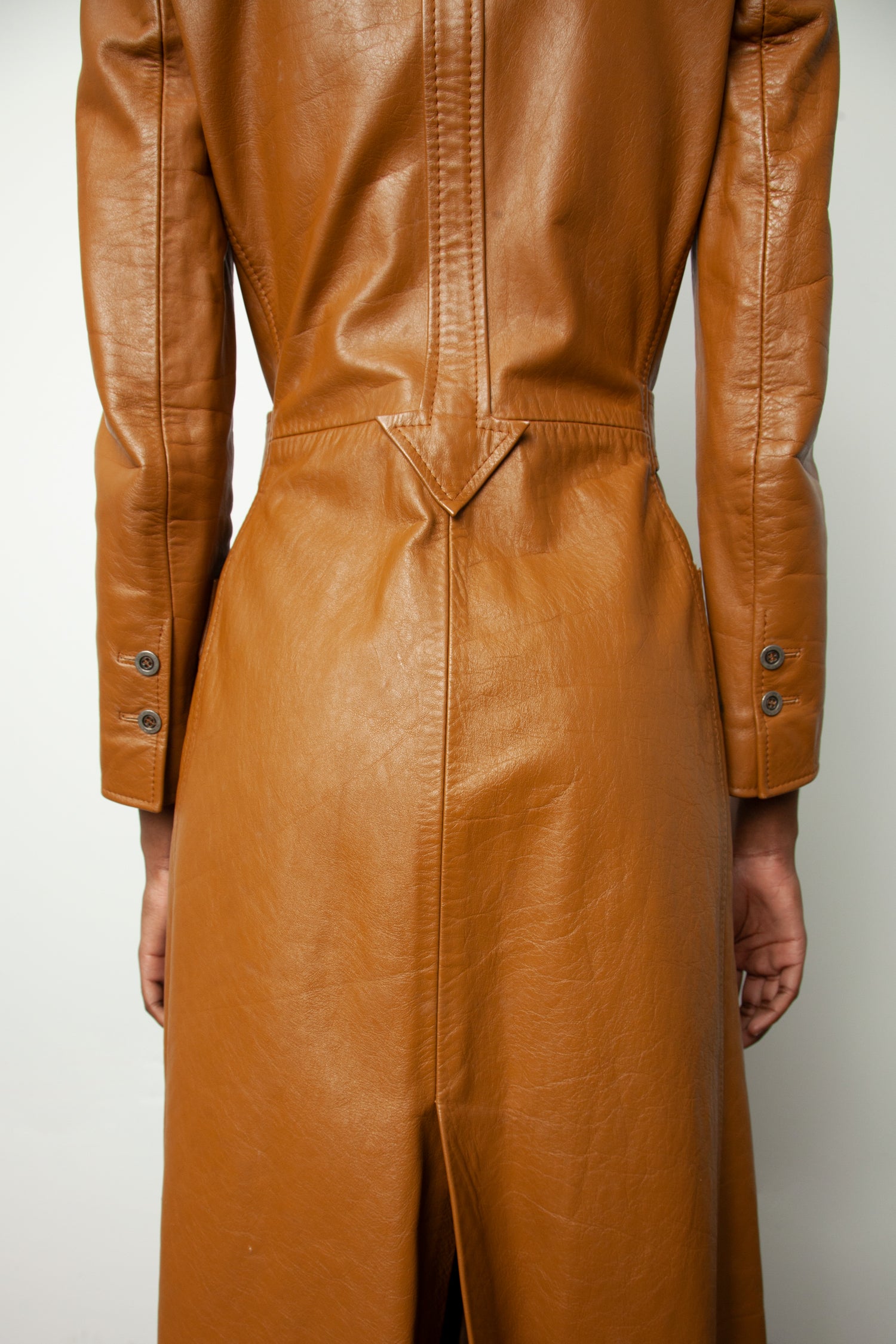 MERIVALE LEATHER COAT