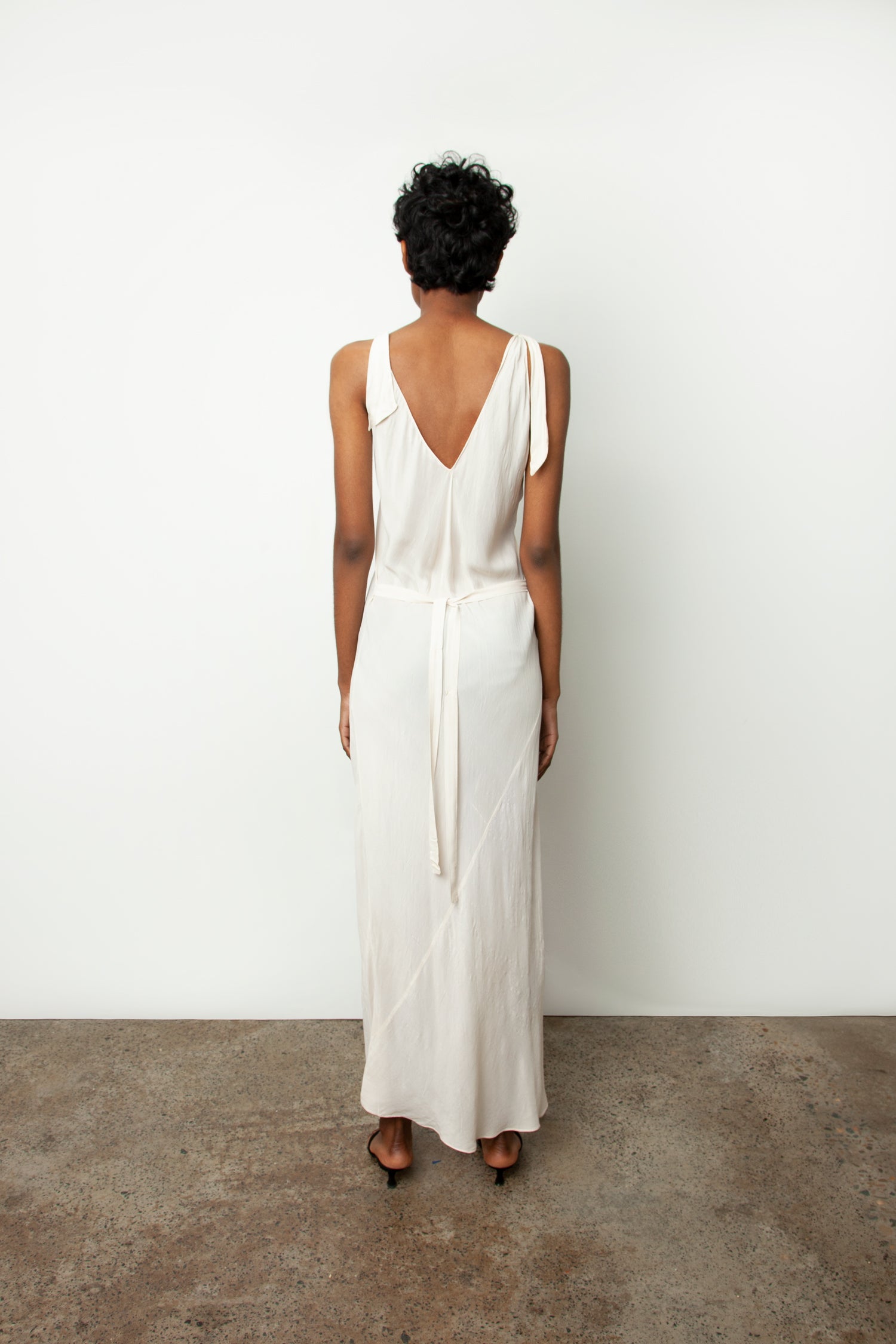 EMBROIDERED SILK DRESS