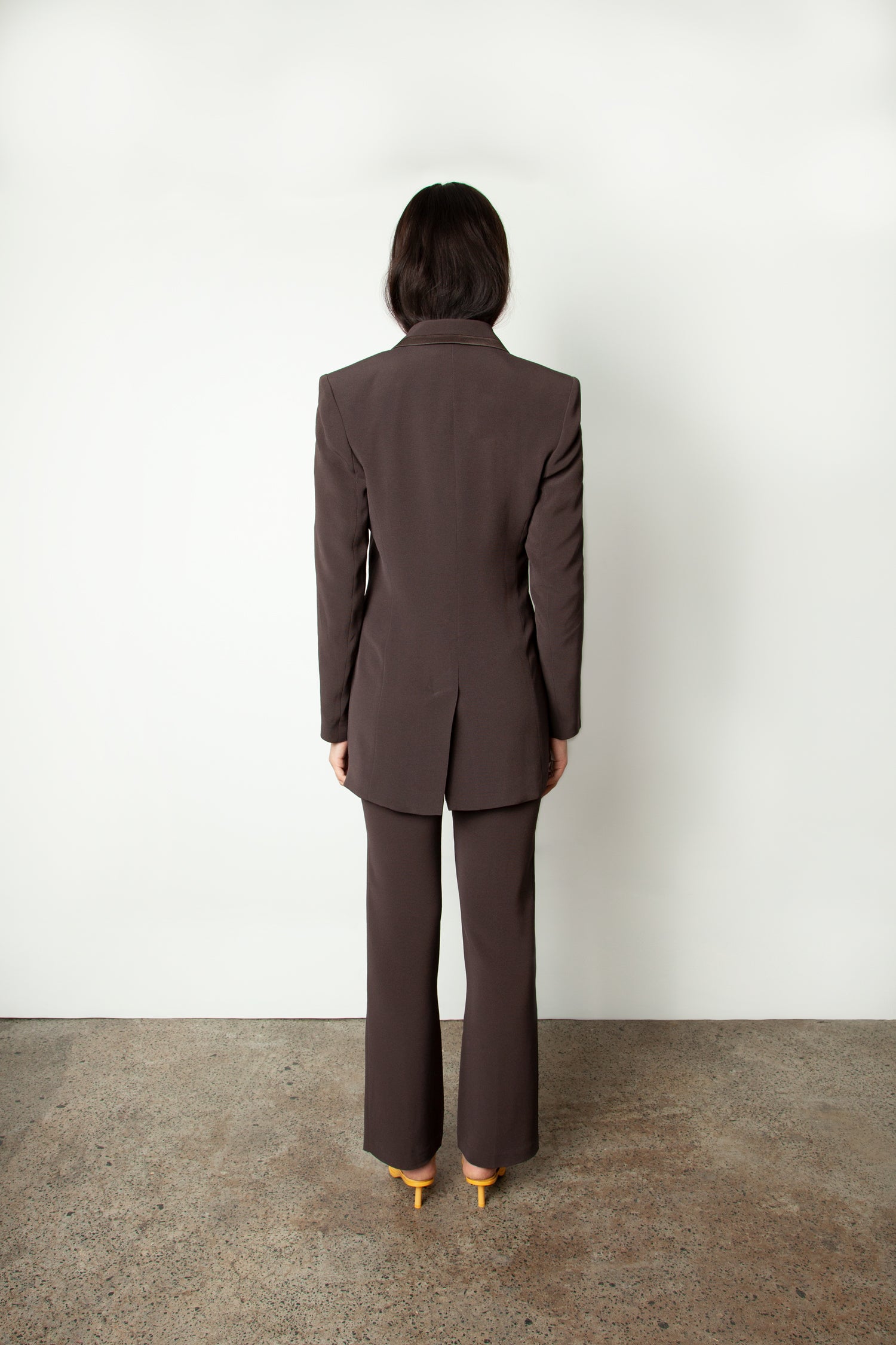 SATIN TRIM SUIT