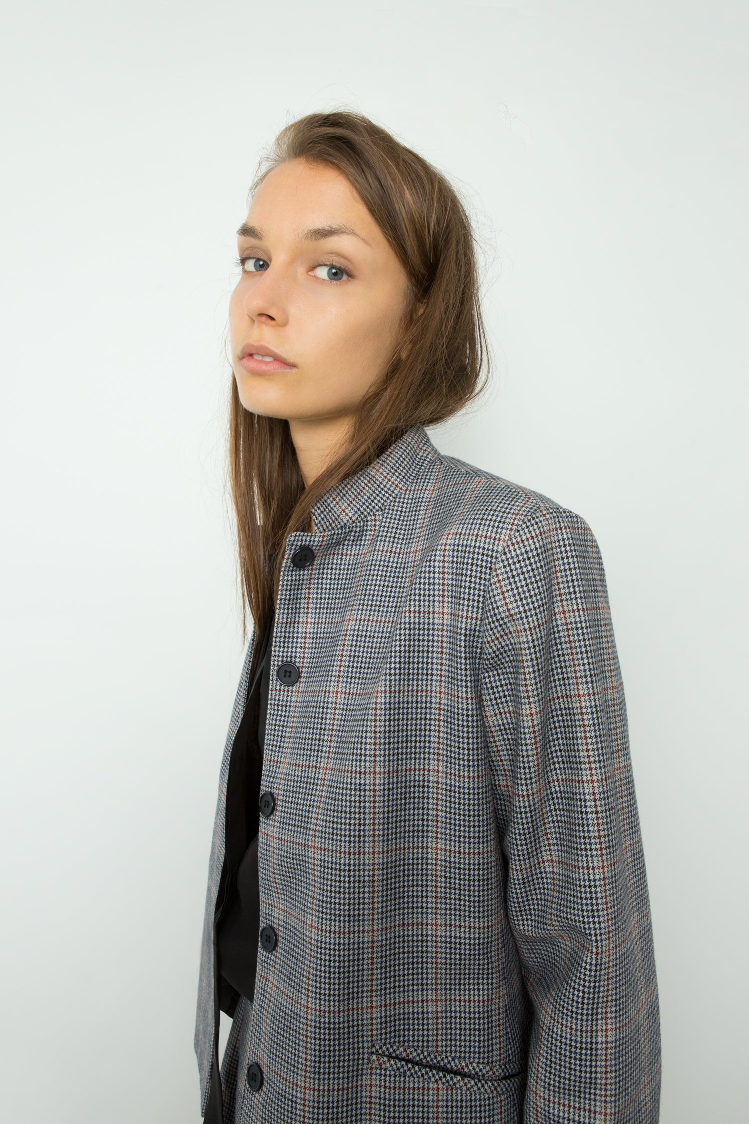 HOUNDSTOOTH SKIRT SUIT