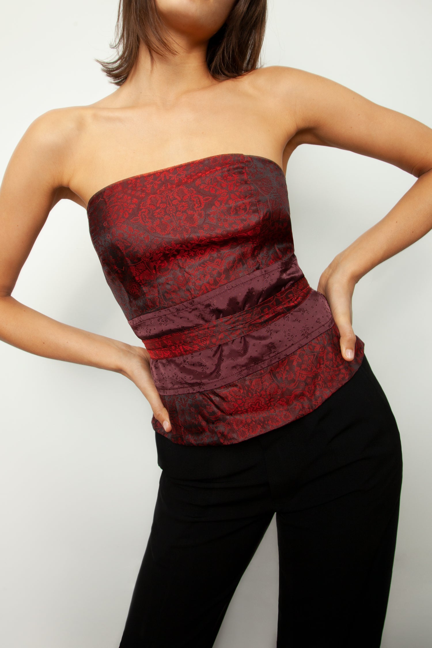 PRINTED BUSTIER
