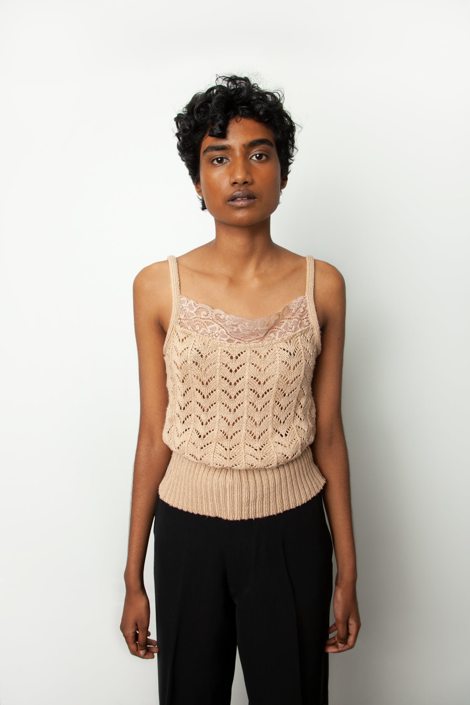 LACE KNIT CAMI