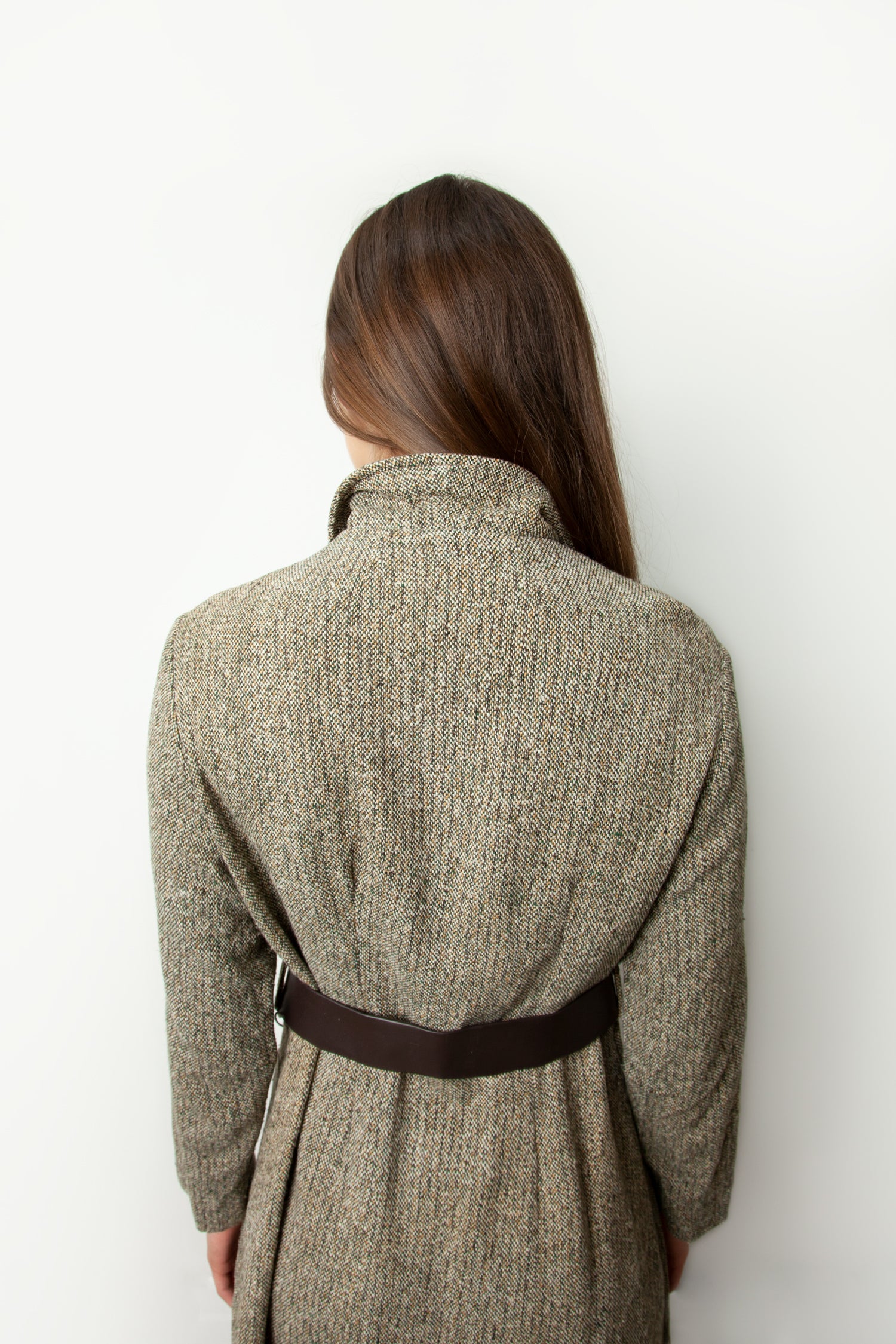 BELTED WOOL MINI