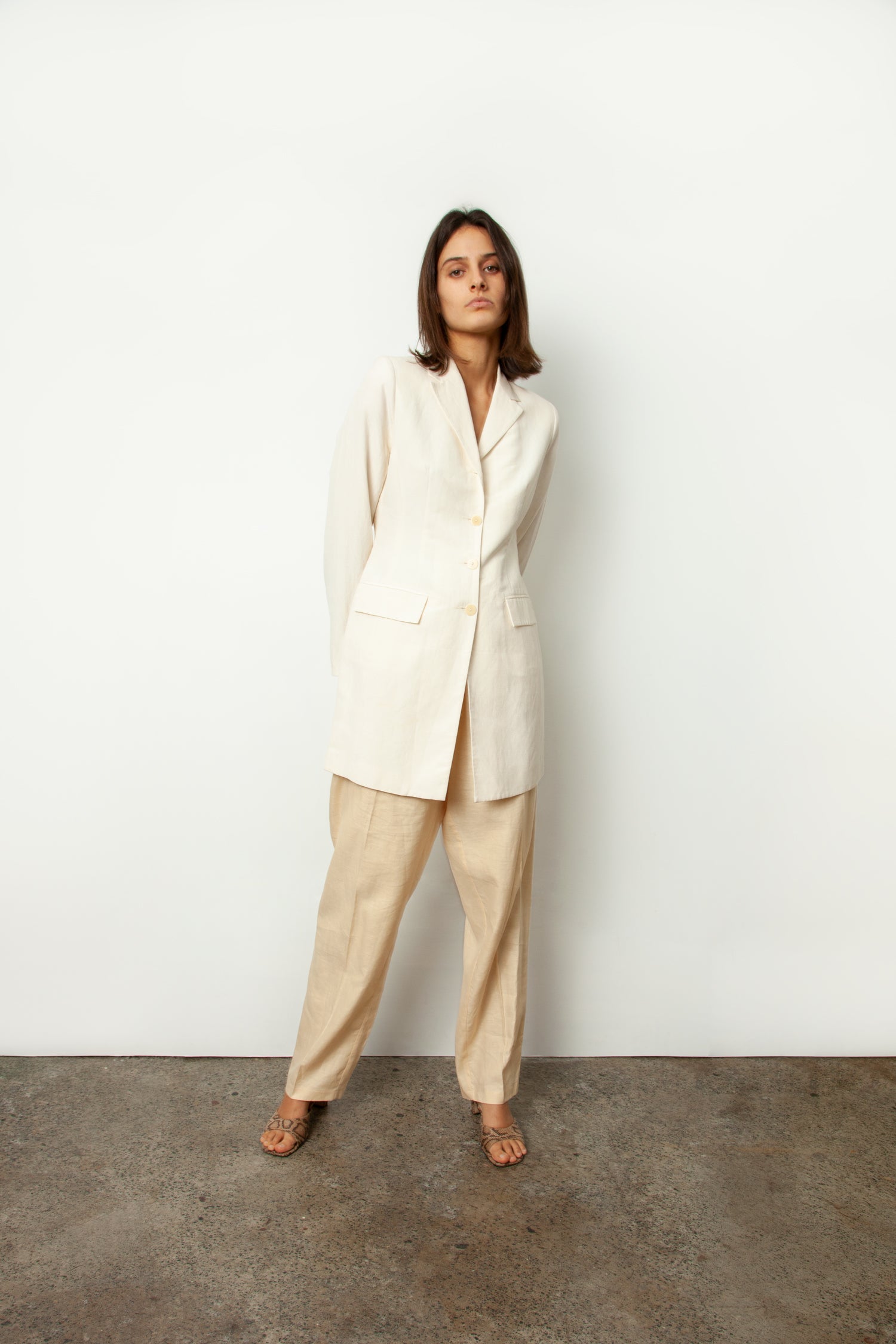 SILK LINEN BLAZER