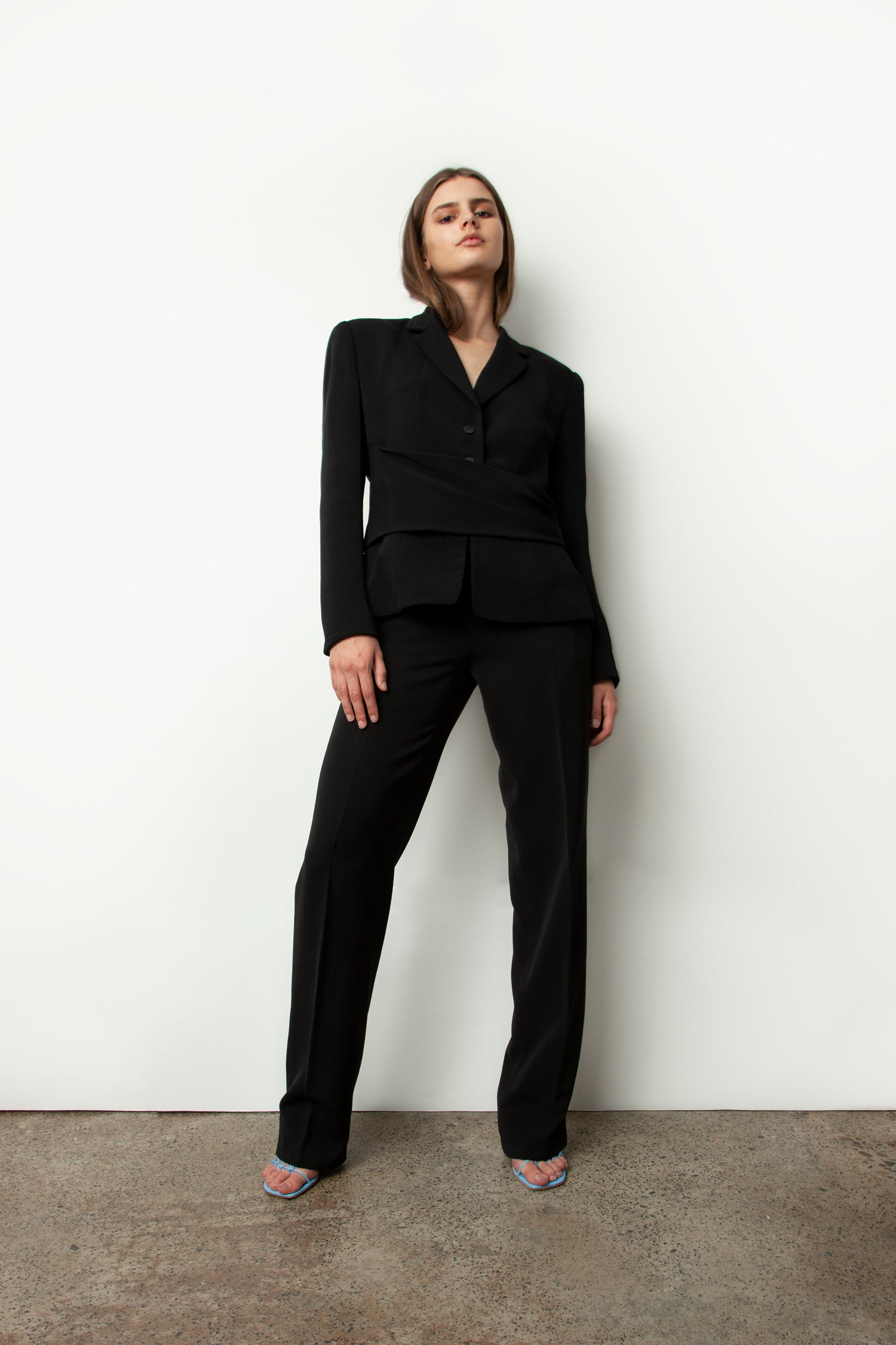 DRAPED BLAZER