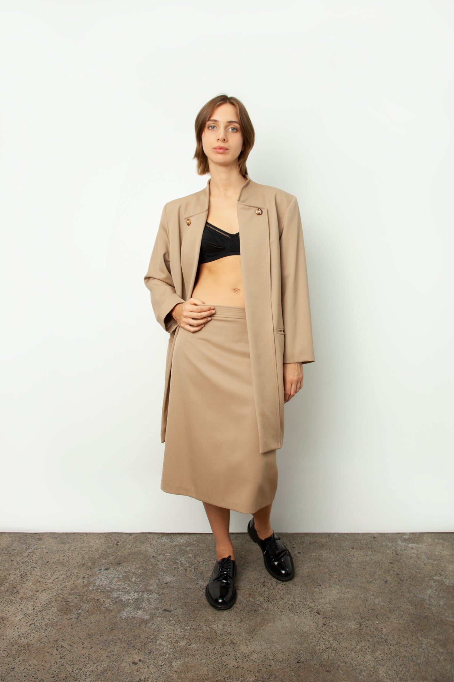 LONGLINE SKIRT SUIT