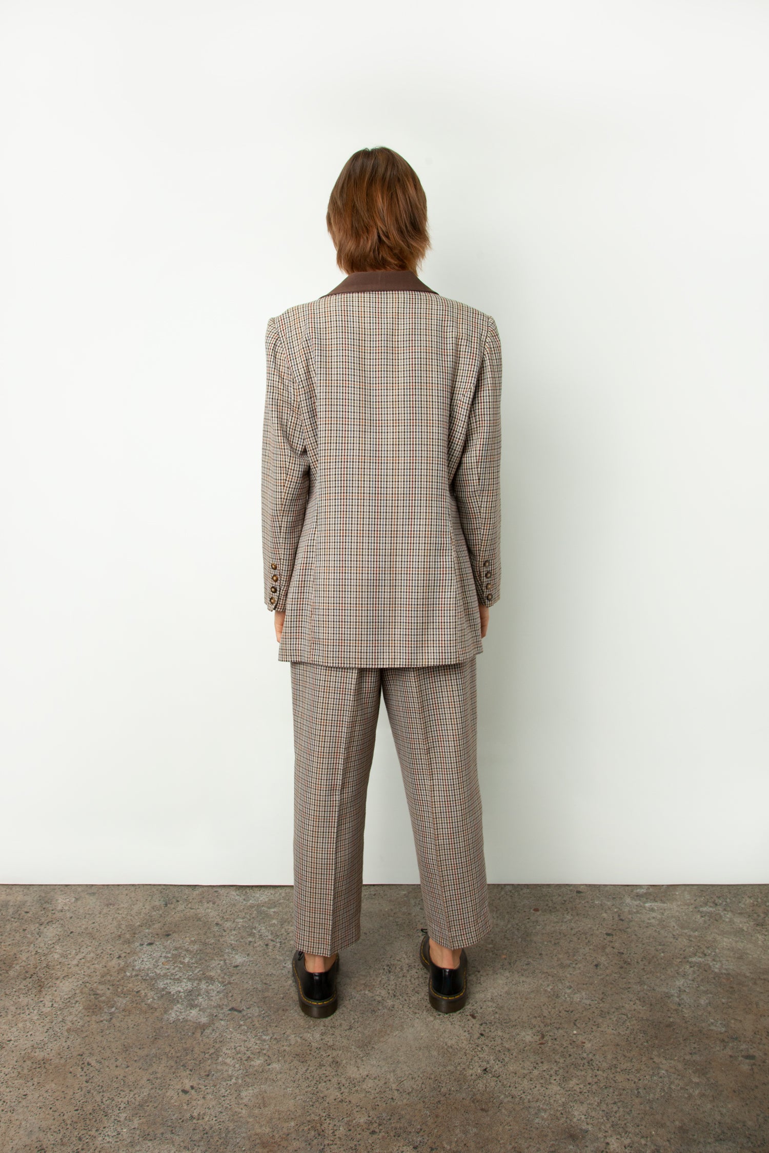 CHECK PANT SUIT