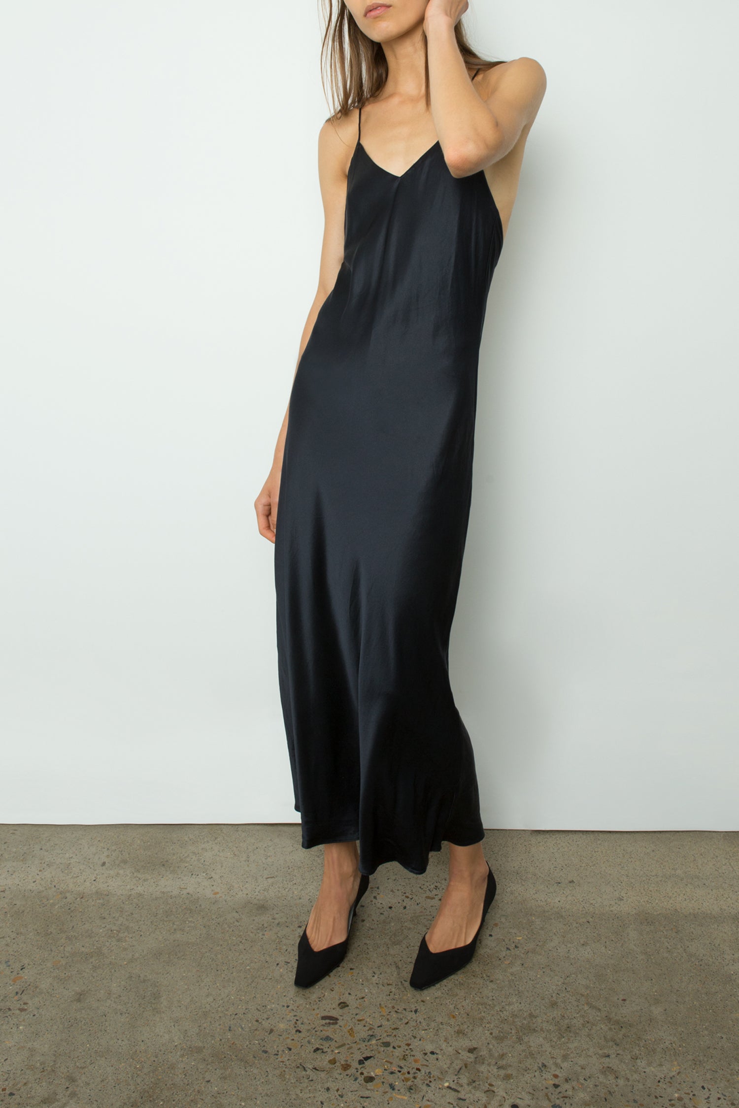 Cross back sales slip dress