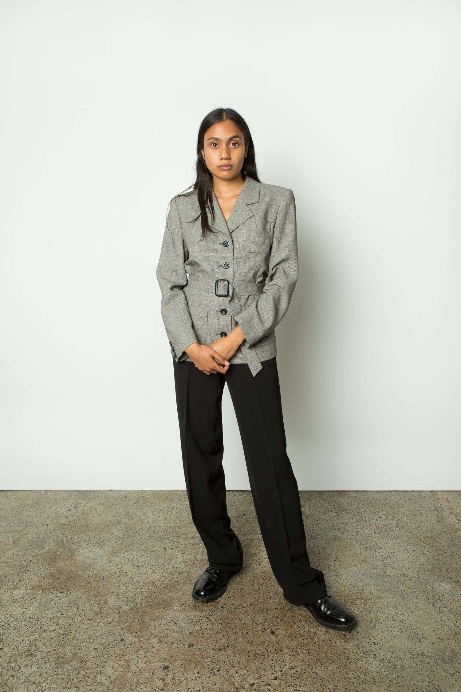 BELTED BLAZER