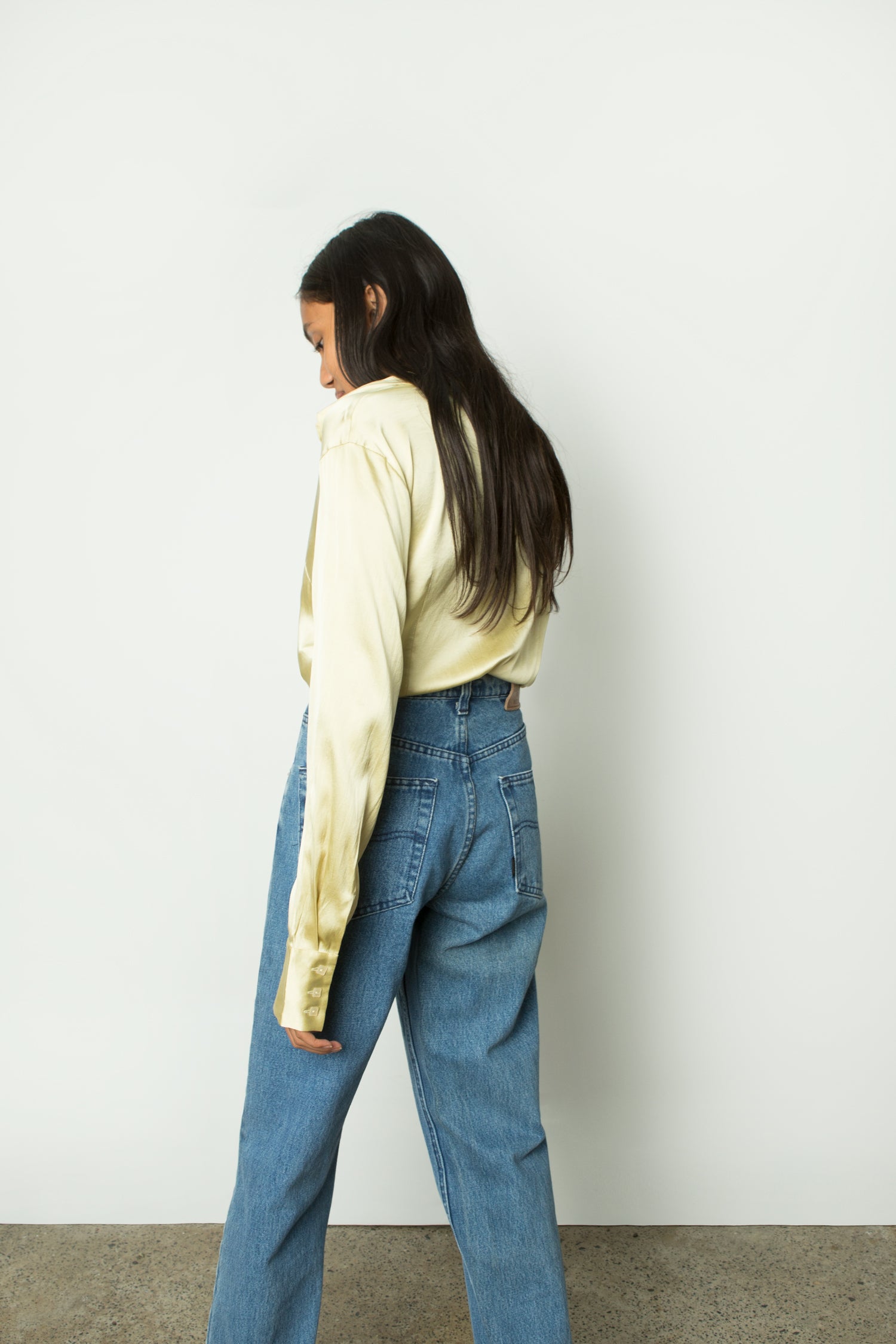 CITRON SILK SHIRT