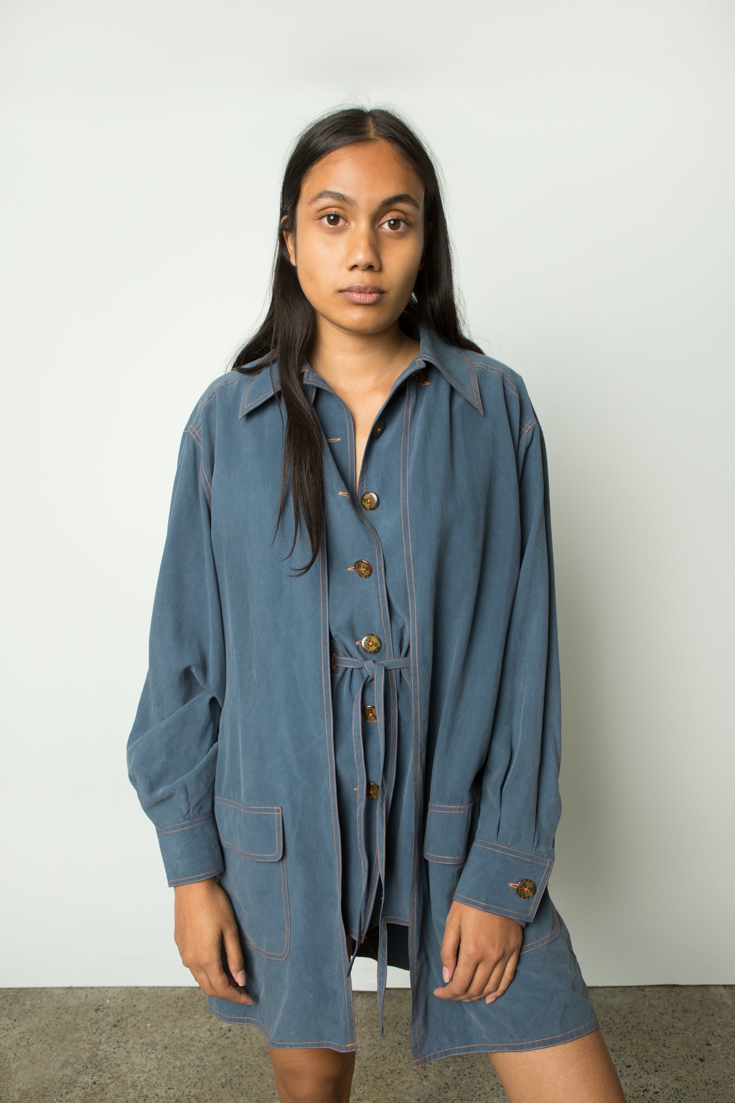CONVERTIBLE SILK JACKET