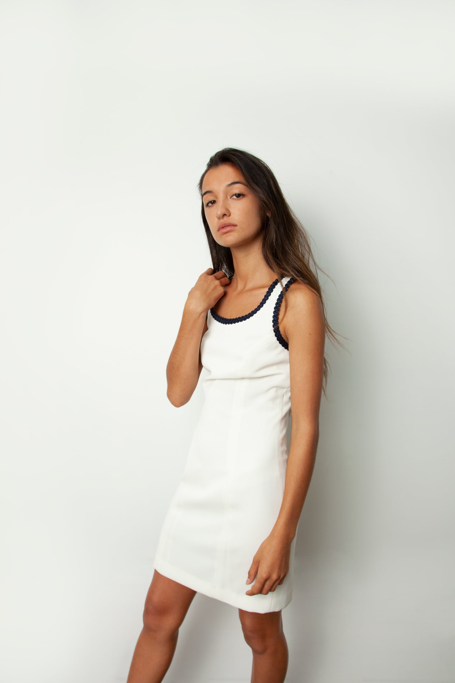 WHITE MINI DRESS
