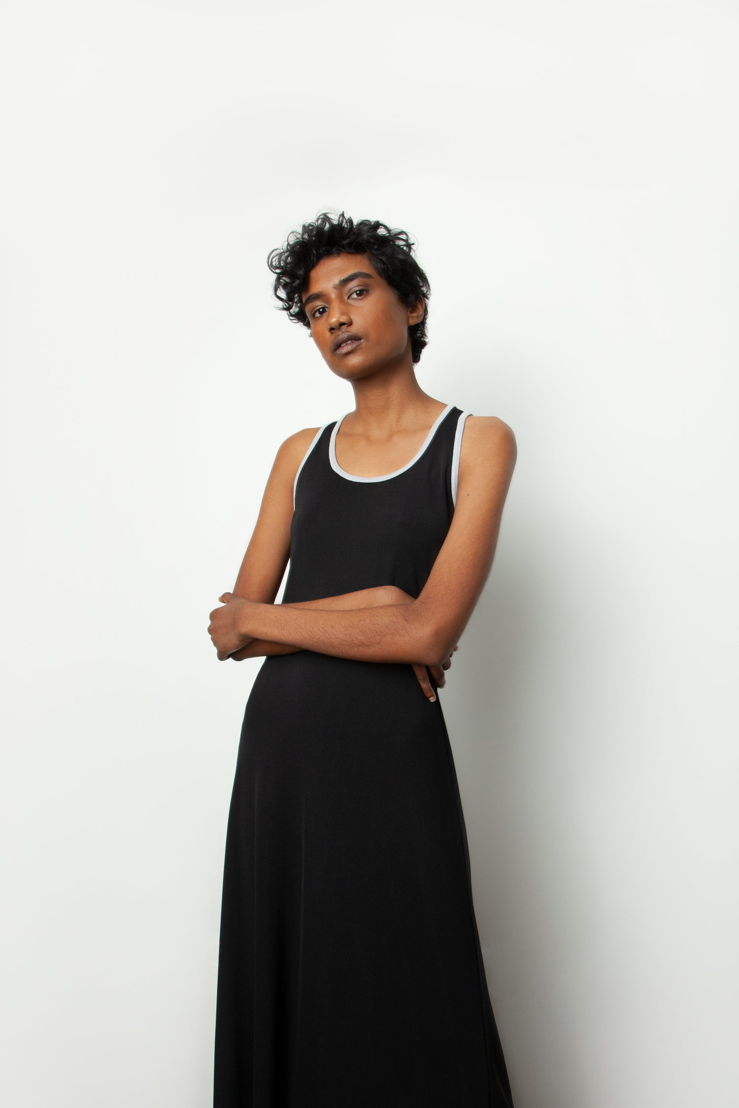 CONTRAST TANK DRESS