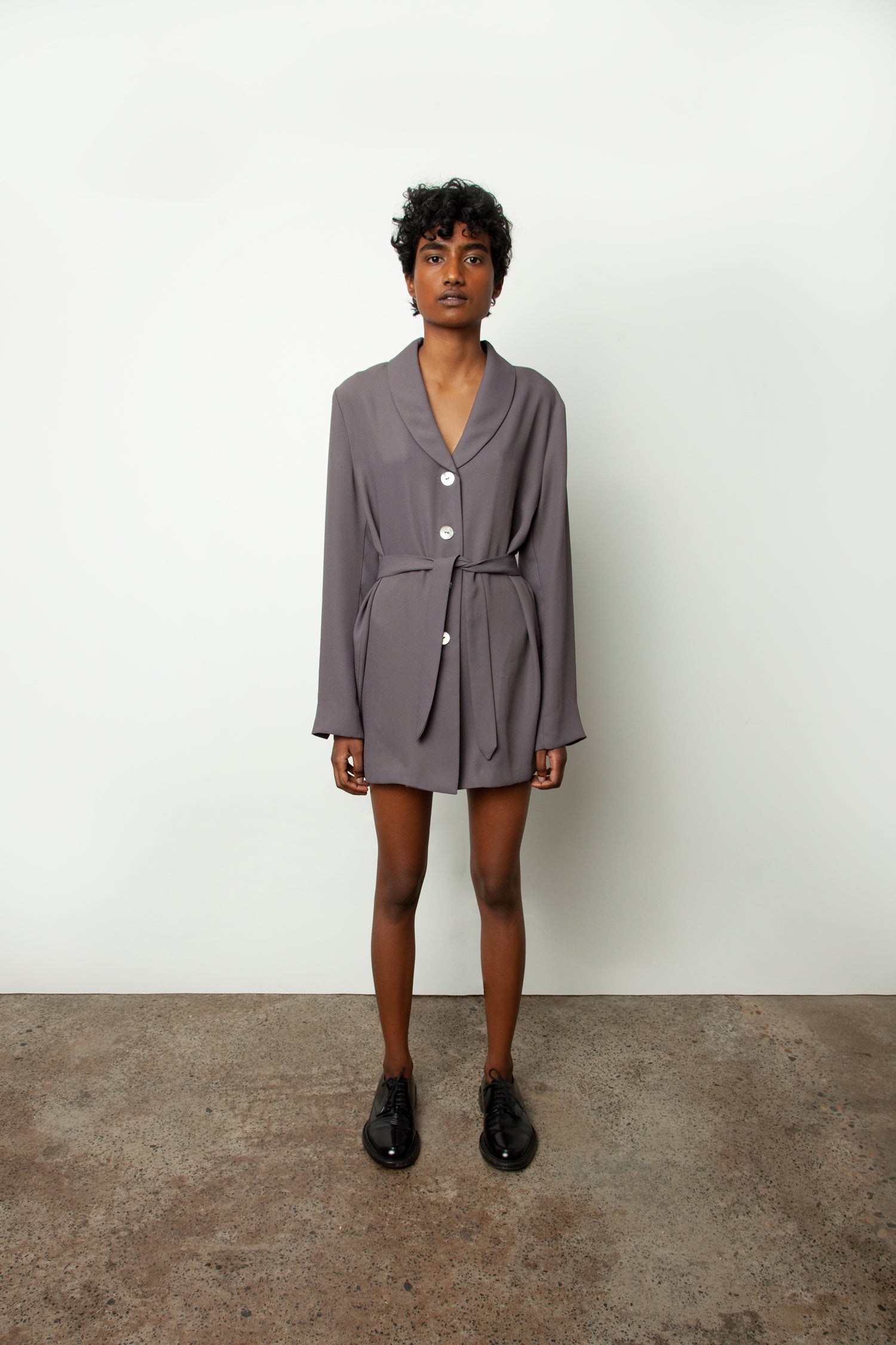 BELTED BLOUSE