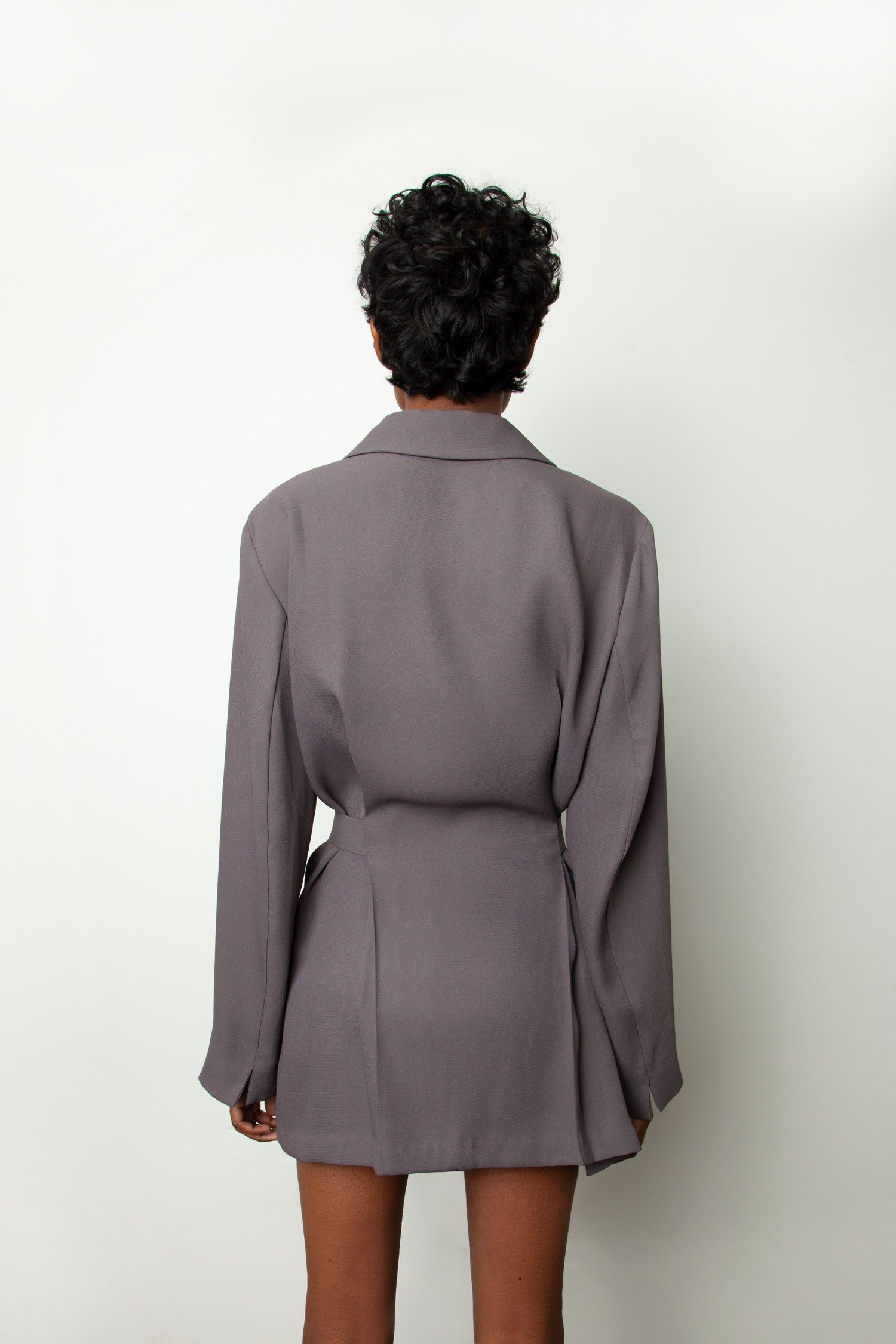 BELTED BLOUSE