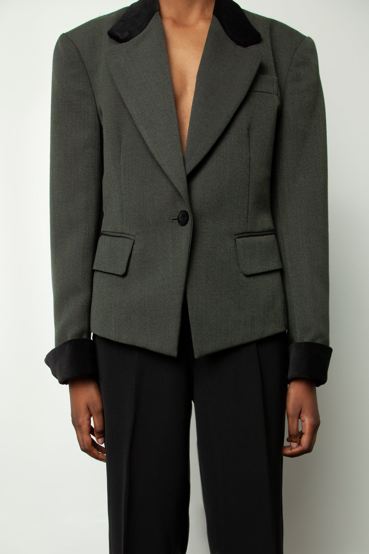 CONTRAST BLAZER